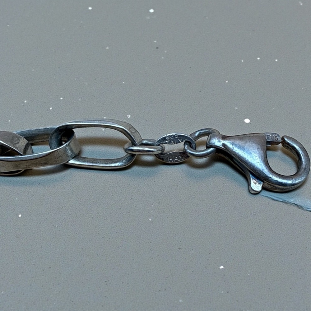 Silver stamped Bracelet for Men or woman​ - Picture 4 of 4